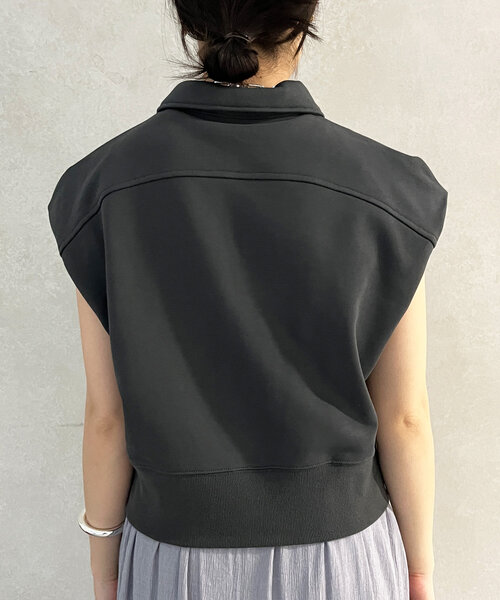 DouDou(ドゥドゥ)の「ハーフジップスウェット+ワンピースセット(ワンピース・レディース・グレイッシュベージュ/グレー/チャコールグレー・FREE)」の7枚目の写真