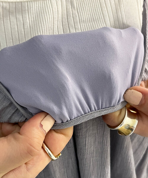 DouDou(ドゥドゥ)の「ハーフジップスウェット+ワンピースセット(ワンピース・レディース・グレイッシュベージュ/グレー/チャコールグレー・FREE)」の19枚目の写真