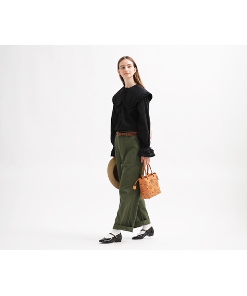 genten（ゲンテン）の「サスカットバスケット手提げバッグ＜S＞（ハンドバッグ・レディース・ベージュ/ブラウン/ホワイト/グリーン・FREE）」の16枚目の写真
