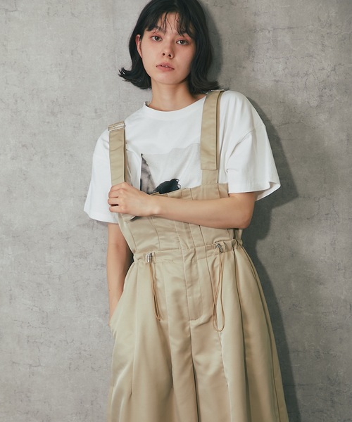 ANOTHER S（アナザーエス）の「綿天竺モノクロフォトプリントTシャツ（Tシャツ/カットソー・レディース・チャコールグレー/ブラック/オフホワイト・FREE）」の19枚目の写真