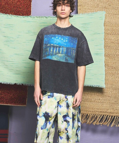 フィンセント・ヴィレム・ファン・ゴッホ　プライムオーバークルーネックTシャツ UNISEX》【ART SERIES】「Vincent Willem van Gogh」Prime-Over