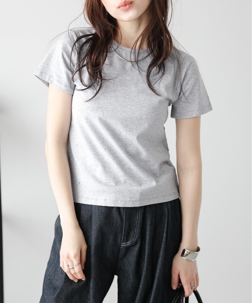 SUGAR BISKET(シュガービスケット)の「ラインストーン Tシャツ(Tシャツ/カットソー・レディース・ホワイト/ブラック/グレー・フリー)」の14枚目の写真