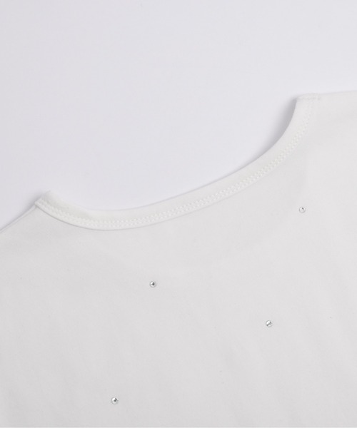 SUGAR BISKET(シュガービスケット)の「ラインストーン Tシャツ(Tシャツ/カットソー・レディース・ホワイト/ブラック/グレー・フリー)」の21枚目の写真