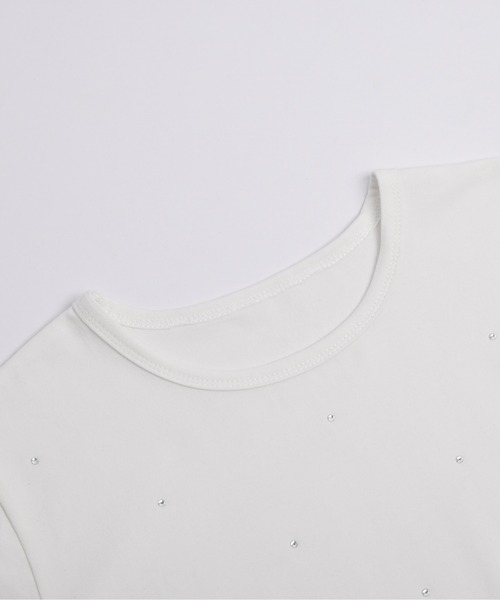 SUGAR BISKET(シュガービスケット)の「ラインストーン Tシャツ(Tシャツ/カットソー・レディース・ホワイト/ブラック/グレー・フリー)」の20枚目の写真