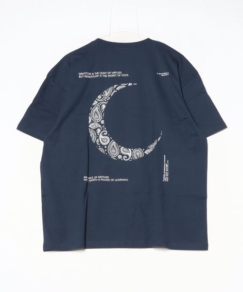 FUNALIVE(ファンアライブ)の「Printed over short sleeve T-shirt / プリント オーバー半袖Tシャツ unisex(Tシャツ/カットソー・メンズ・ブラック/オフホワイト/ミント/ホワイト系1/ブラック系1/チャコール/ネイビー/杢グレー・XL/M/L)」の15枚目の写真