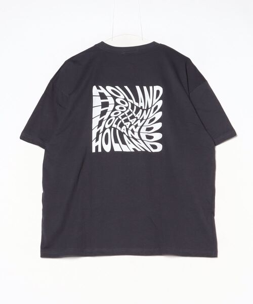 FUNALIVE(ファンアライブ)の「Printed over short sleeve T-shirt / プリント オーバー半袖Tシャツ unisex(Tシャツ/カットソー・メンズ・ブラック/オフホワイト/ミント/ホワイト系1/ブラック系1/チャコール/ネイビー/杢グレー・XL/M/L)」の11枚目の写真