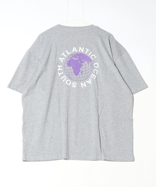 FUNALIVE(ファンアライブ)の「Printed over short sleeve T-shirt / プリント オーバー半袖Tシャツ unisex(Tシャツ/カットソー・メンズ・ブラック/オフホワイト/ミント/ホワイト系1/ブラック系1/チャコール/ネイビー/杢グレー・XL/M/L)」の13枚目の写真
