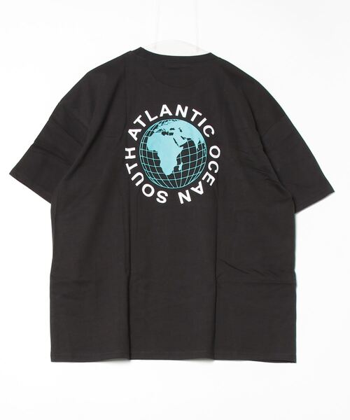 FUNALIVE(ファンアライブ)の「Printed over short sleeve T-shirt / プリント オーバー半袖Tシャツ unisex(Tシャツ/カットソー・メンズ・ブラック/オフホワイト/ミント/ホワイト系1/ブラック系1/チャコール/ネイビー/杢グレー・XL/M/L)」の14枚目の写真