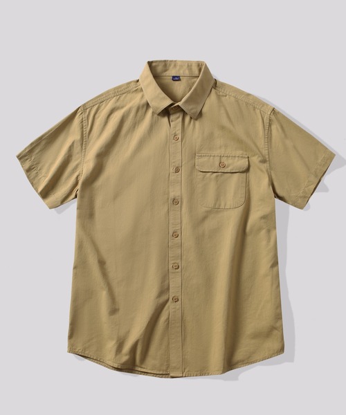 TOBEE(トゥビー)の「【TOBEE】コットン 半袖シャツ(シャツ/ブラウス・メンズ・ブラウン/ホワイト/ブルー・MEDIUM/LARGE/X-LARGE)」の14枚目の写真