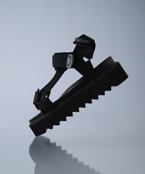 ADRER（アドラー）の「Shark High Sole Sportif Sandal(+7cm) / シャークハイソールスポルティフソールサンダル（+7cm）（サンダル・メンズ・ブラック・XS/S/M/L/XL）」の5枚目の写真