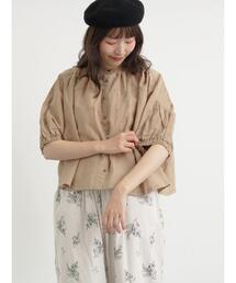 TSUHARU by Samansa Mos2 | ラミーコットンレースブラウス(シャツ/ブラウス)