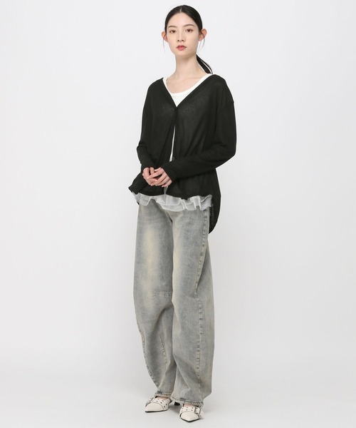 3.3 Field Trip （3.3フィールドトリップ）の「3.3 Field Trip／バレルデニムパンツ（デニムパンツ・レディース・グレー/ブルー/その他1・SMALL）」の11枚目の写真