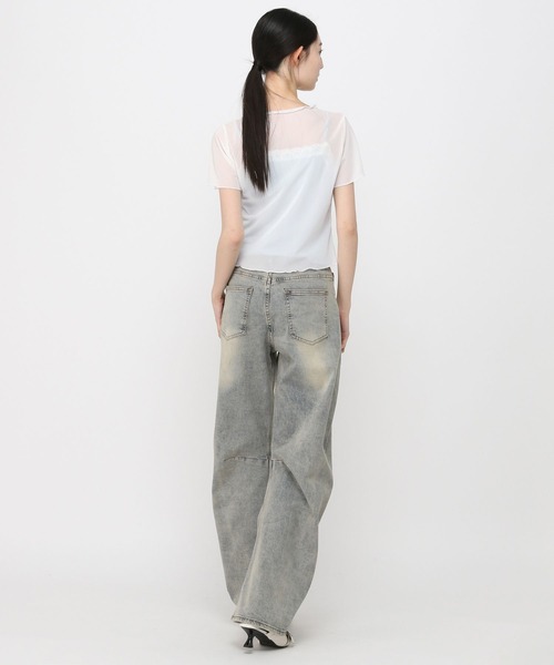 3.3 Field Trip （3.3フィールドトリップ）の「3.3 Field Trip／バレルデニムパンツ（デニムパンツ・レディース・グレー/ブルー/その他1・SMALL）」の18枚目の写真