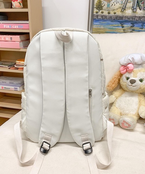 Mignonjour（ミニョンジュール）の「Mignonjour/リボンキルティングリュック M2744（バックパック/リュック・レディース・ホワイト/ブラウン/ピンク/ブラック・FREE）」の7枚目の写真