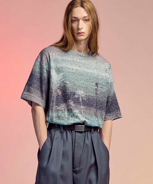 Super secret フォトカード 2点セット セール】《UNISEX》Photo Collage Nature Double Jacquard Prime