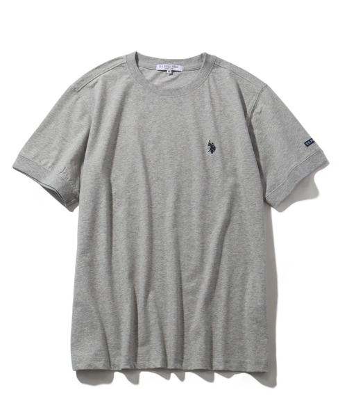U.S. POLO ASSN.(ユーエスポロアッスン)の「【U.S. POLO ASSN./ユーエスポロアッスン】ワンポイント刺繍 接触冷感 クルーネック半袖Tシャツ(Tシャツ/カットソー・メンズ・ブラック/ホワイト/ネイビー/杢グレー・M/L/LL)」の16枚目の写真
