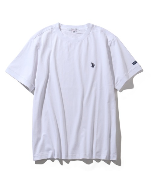 U.S. POLO ASSN.(ユーエスポロアッスン)の「【U.S. POLO ASSN./ユーエスポロアッスン】ワンポイント刺繍 接触冷感 クルーネック半袖Tシャツ(Tシャツ/カットソー・メンズ・ブラック/ホワイト/ネイビー/杢グレー・M/L/LL)」の21枚目の写真