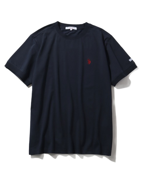 U.S. POLO ASSN.(ユーエスポロアッスン)の「【U.S. POLO ASSN./ユーエスポロアッスン】ワンポイント刺繍 接触冷感 クルーネック半袖Tシャツ(Tシャツ/カットソー・メンズ・ブラック/ホワイト/ネイビー/杢グレー・M/L/LL)」の14枚目の写真