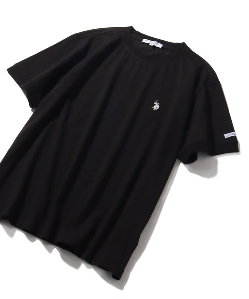 U.S. POLO ASSN.(ユーエスポロアッスン)の「【U.S. POLO ASSN./ユーエスポロアッスン】ワンポイント刺繍 接触冷感 クルーネック半袖Tシャツ(Tシャツ/カットソー・メンズ・ブラック/ホワイト/ネイビー/杢グレー・M/L/LL)」の17枚目の写真