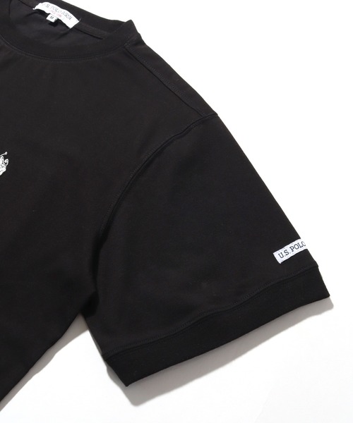 U.S. POLO ASSN.(ユーエスポロアッスン)の「【U.S. POLO ASSN./ユーエスポロアッスン】ワンポイント刺繍 接触冷感 クルーネック半袖Tシャツ(Tシャツ/カットソー・メンズ・ブラック/ホワイト/ネイビー/杢グレー・M/L/LL)」の11枚目の写真