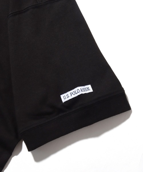 U.S. POLO ASSN.(ユーエスポロアッスン)の「【U.S. POLO ASSN./ユーエスポロアッスン】ワンポイント刺繍 接触冷感 クルーネック半袖Tシャツ(Tシャツ/カットソー・メンズ・ブラック/ホワイト/ネイビー/杢グレー・M/L/LL)」の10枚目の写真