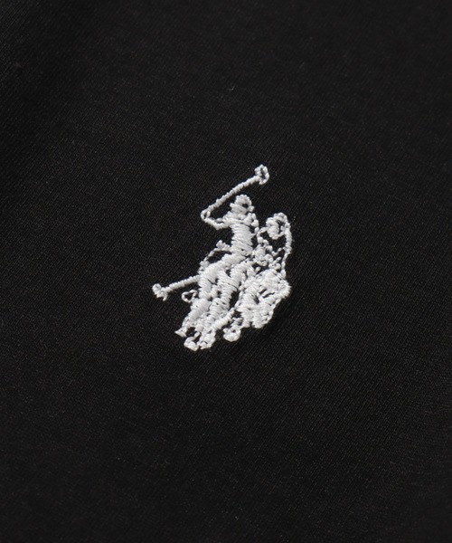 U.S. POLO ASSN.(ユーエスポロアッスン)の「【U.S. POLO ASSN./ユーエスポロアッスン】ワンポイント刺繍 接触冷感 クルーネック半袖Tシャツ(Tシャツ/カットソー・メンズ・ブラック/ホワイト/ネイビー/杢グレー・M/L/LL)」の9枚目の写真