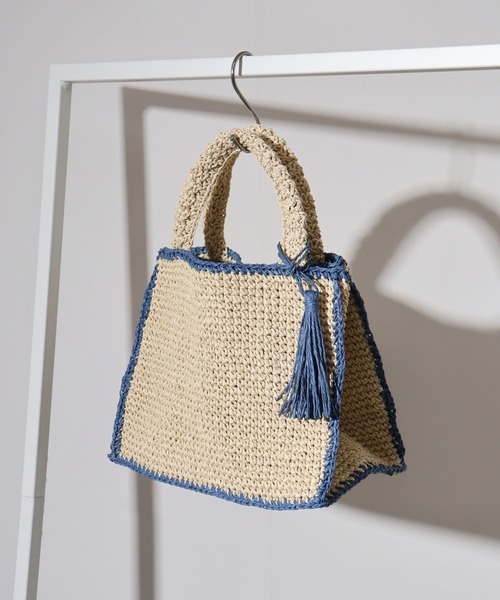 かごバッグ、タッセル、エコファーカバー付き 楽天市場】【2024新作】WOVEN ウーヴン 【ECO FUR FLAP COVER