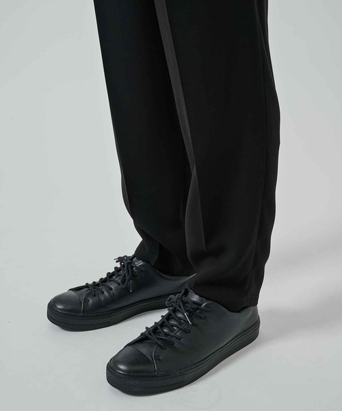 STUDIOUS（ステュディオス）の「【STUDIOUS】ESSENTIAL TAPERED PANTS（スラックス・メンズ・チャコールグレー/ブラック・1/2）」の12枚目の写真