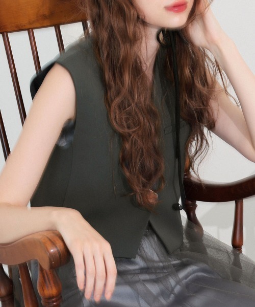 DONOBAN（ドノバン）の「【ANDRESD】short gilet set tulle dress パーティー 結婚式 お呼ばれ 同窓会（ドレス・レディース・グレー/ブラック・L/M/S）」の20枚目の写真