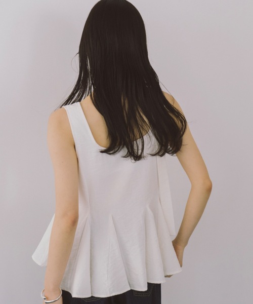 DRWCYS（ドロシーズ）の「ボウタイ付きフレアヘムブラウス（シャツ/ブラウス・レディース・ブルー/ホワイト・FREE）」の4枚目の写真