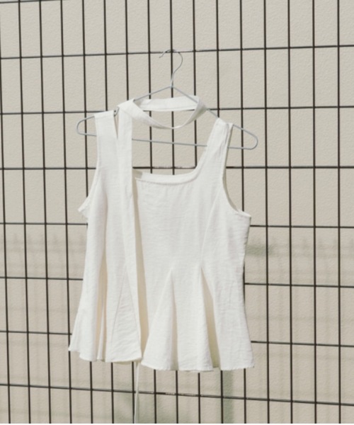 DRWCYS（ドロシーズ）の「ボウタイ付きフレアヘムブラウス（シャツ/ブラウス・レディース・ブルー/ホワイト・FREE）」の14枚目の写真