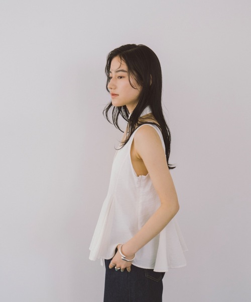 DRWCYS（ドロシーズ）の「ボウタイ付きフレアヘムブラウス（シャツ/ブラウス・レディース・ブルー/ホワイト・FREE）」の10枚目の写真