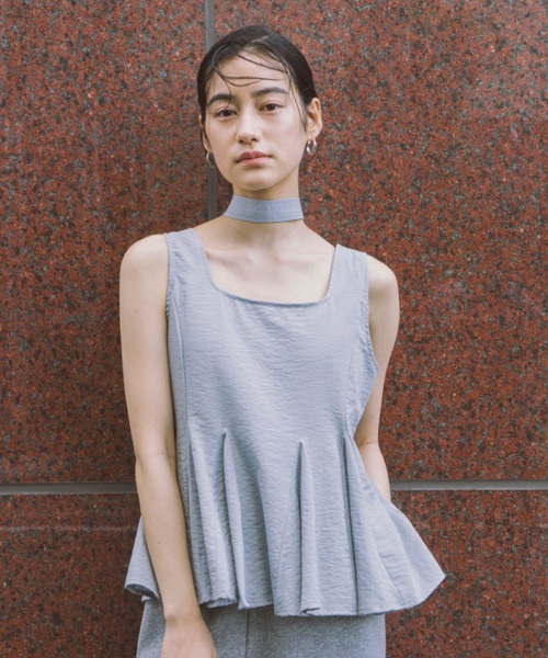 DRWCYS（ドロシーズ）の「ボウタイ付きフレアヘムブラウス（シャツ/ブラウス・レディース・ブルー/ホワイト・FREE）」の15枚目の写真