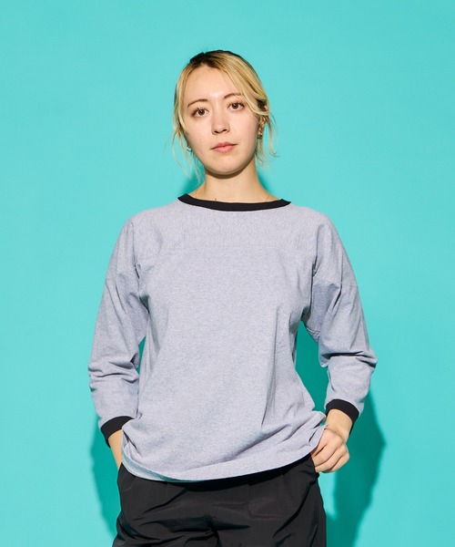WALLA WALLA SPORT(ワラワラスポーツ)の「WALLA WALLA SPORT【ワラワラスポーツ】 - RINGER FOOTBALL TEE(Tシャツ/カットソー・メンズ・グリーン系その他2/ネイビー/グリーン/レッド/ブラック・MEDIUM)」の1枚目の写真