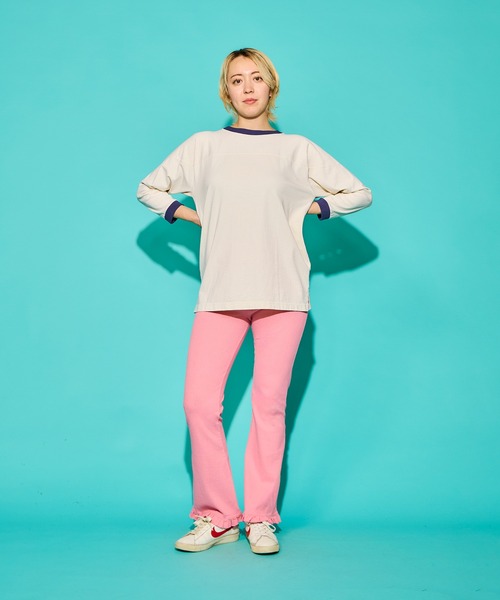WALLA WALLA SPORT(ワラワラスポーツ)の「WALLA WALLA SPORT【ワラワラスポーツ】 - RINGER FOOTBALL TEE(Tシャツ/カットソー・メンズ・グリーン系その他2/ネイビー/グリーン/レッド/ブラック・MEDIUM)」の10枚目の写真