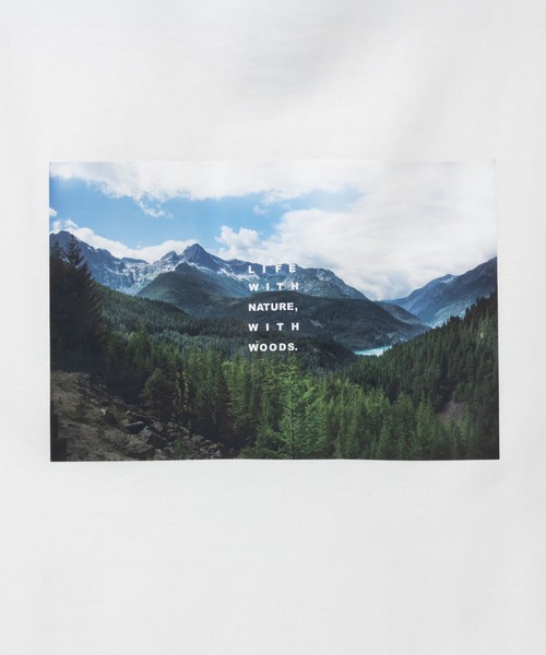 Woods(ウッズ)の「【WOODS/ウッズ 】フォトプリントTシャツ【吸水速乾】(Tシャツ/カットソー・メンズ・ホワイト/ブラック・M/L/XL)」の5枚目の写真