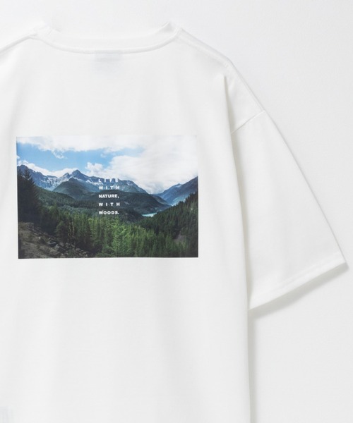 WOODS フォトプリントTシャツ【吸水速乾】（Tシャツ/カットソー