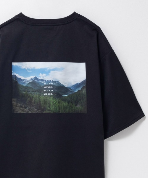 Woods(ウッズ)の「【WOODS/ウッズ 】フォトプリントTシャツ【吸水速乾】(Tシャツ/カットソー・メンズ・ホワイト/ブラック・M/L/XL)」の6枚目の写真