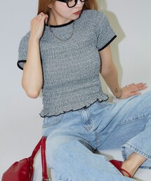 PUBLUX | PUBLUX/パブリュクス シャーリング デザイン チェック プルオーバーシャツ(シャツ/ブラウス)