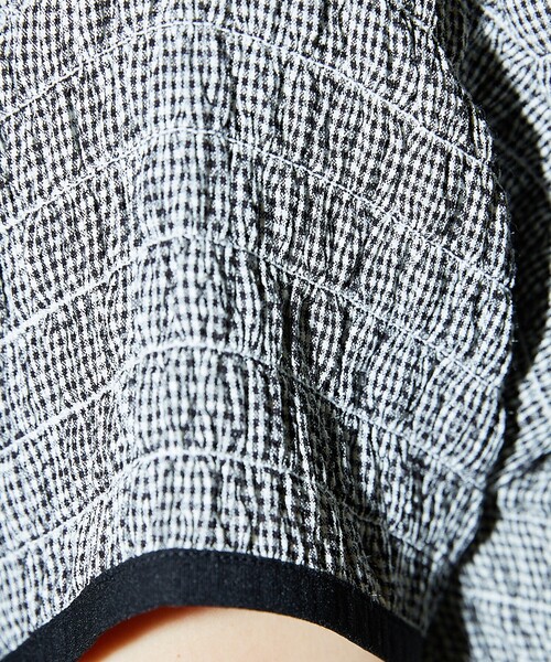 PUBLUX（パブリュクス）の「PUBLUX/パブリュクス シャーリング デザイン チェック プルオーバーシャツ（シャツ/ブラウス・レディース・ネイビー/レッド/ブラック・ﾌﾘ-）」の14枚目の写真