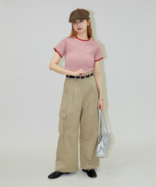 PUBLUX（パブリュクス）の「PUBLUX/パブリュクス シャーリング デザイン チェック プルオーバーシャツ（シャツ/ブラウス・レディース・ネイビー/レッド/ブラック・ﾌﾘ-）」の18枚目の写真