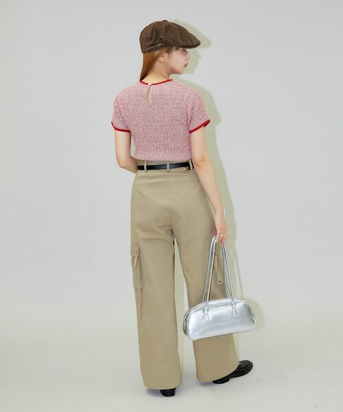 PUBLUX（パブリュクス）の「PUBLUX/パブリュクス シャーリング デザイン チェック プルオーバーシャツ（シャツ/ブラウス・レディース・ネイビー/レッド/ブラック・ﾌﾘ-）」の19枚目の写真