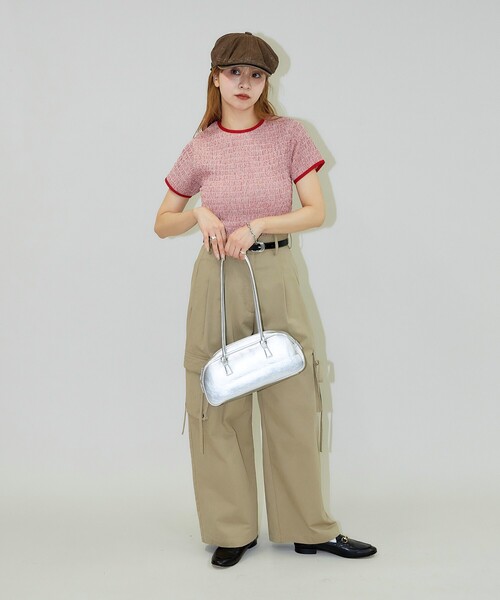 PUBLUX（パブリュクス）の「PUBLUX/パブリュクス シャーリング デザイン チェック プルオーバーシャツ（シャツ/ブラウス・レディース・ネイビー/レッド/ブラック・ﾌﾘ-）」の20枚目の写真