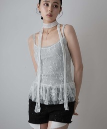 Katori works グレー キャミソール M レースヘムドットカップインキャミソール – WEGO ONLINE STORE
