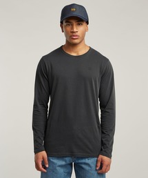 G-STAR（ジースター）の「Garment Dyed Chest Logo T-Shirt/ガーメントダイクラシックロゴロングスリーブTシャツ（Tシャツ/カットソー）」