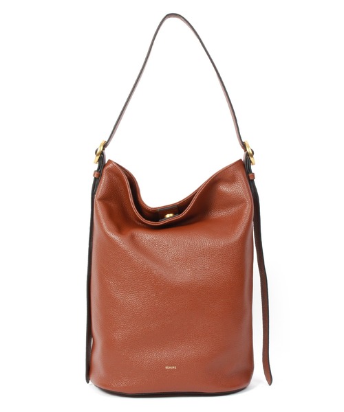 Beau're（ヴュレ）の「BEAURE Design Buckle Bucket ショルダー Bag（ショルダーバッグ・レディース・ブラウン/ブラック/ベージュ/アイボリー・FREE）」の12枚目の写真