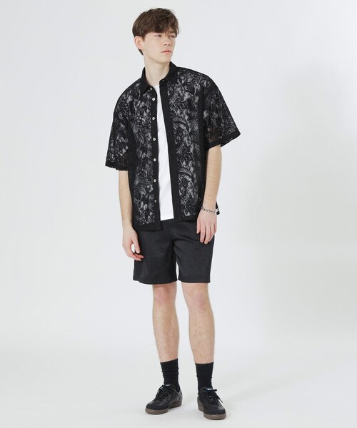 LOVELESS(ラブレス)の「ペイズリーレースショートスリーブシャツ(シャツ/ブラウス・メンズ・オフホワイト/ブルー系その他4/ブラック・M/L)」の15枚目の写真