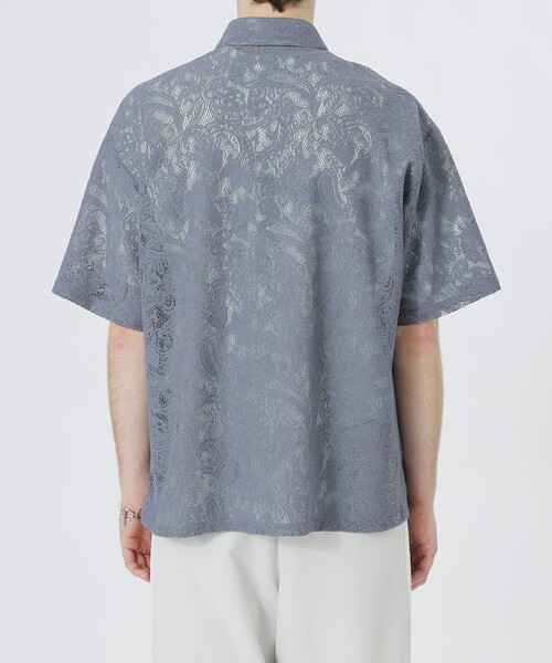 LOVELESS(ラブレス)の「ペイズリーレースショートスリーブシャツ(シャツ/ブラウス・メンズ・オフホワイト/ブルー系その他4/ブラック・M/L)」の11枚目の写真