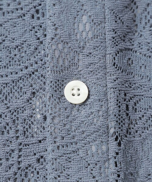 LOVELESS(ラブレス)の「ペイズリーレースショートスリーブシャツ(シャツ/ブラウス・メンズ・オフホワイト/ブルー系その他4/ブラック・M/L)」の9枚目の写真