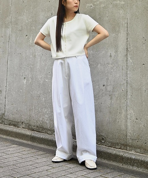 willfully ウィルフリー front tuckloosetwill PT willfully ウィルフリー front tuckloosetwill PT